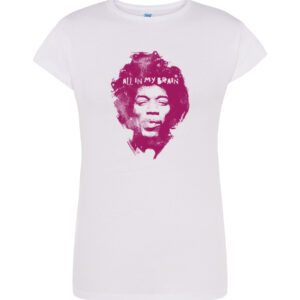 All in my brain – Tribute Woman T-shirt to Hendrix and Purple Haze