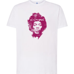 All in my brain – Tribute Man T-shirt to Hendrix and Purple Haze